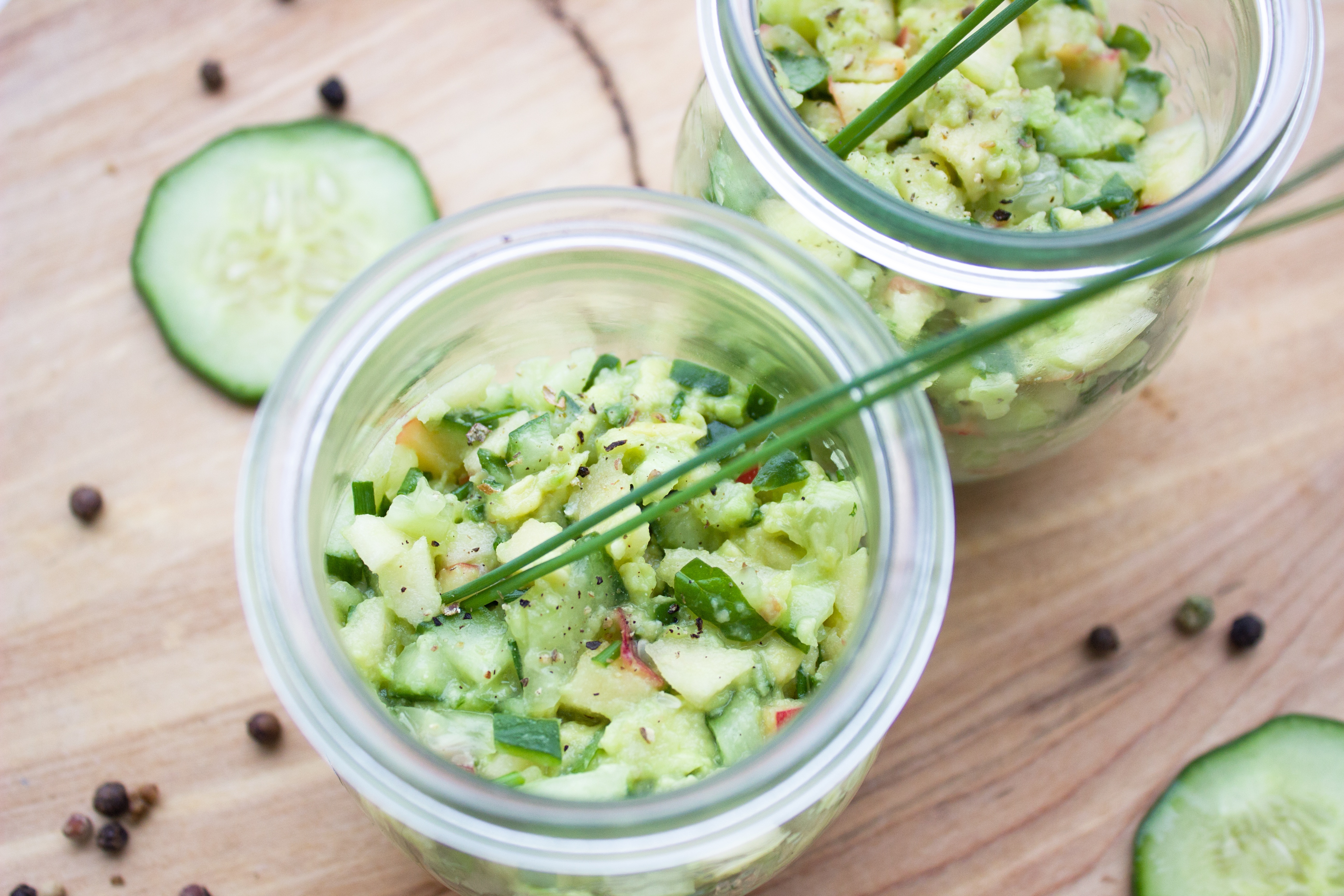 Leckeres Avocado-Apfel Tartar