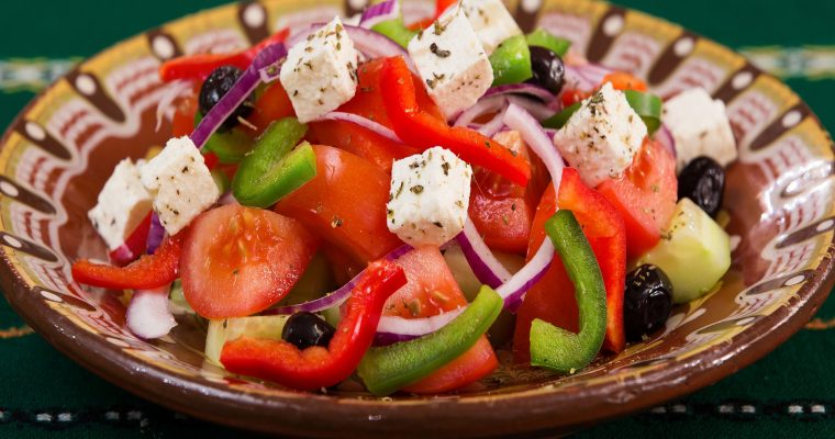 Wassermelonen-Gurken-Salat mit Feta