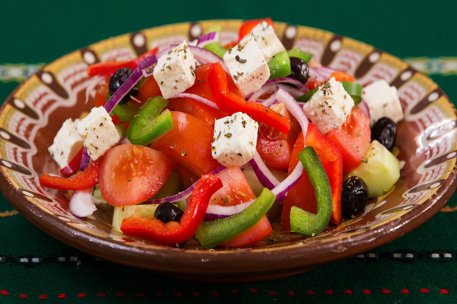 Wassermelonen-Gurken-Salat mit Feta