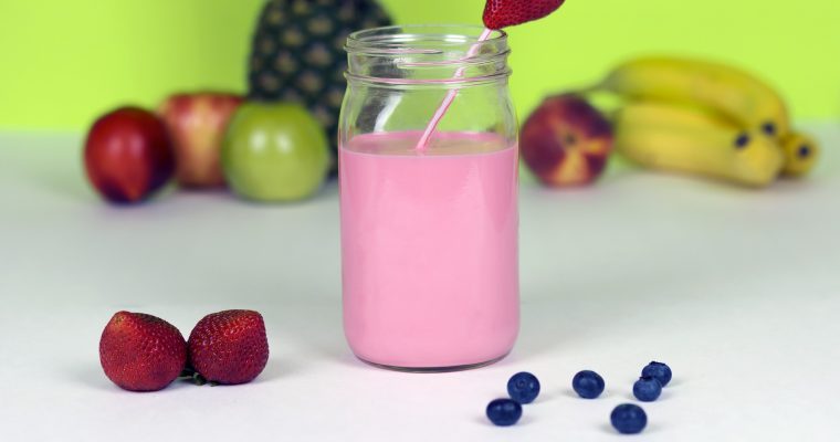 Rhabarber-Erdbeer-Smoothie