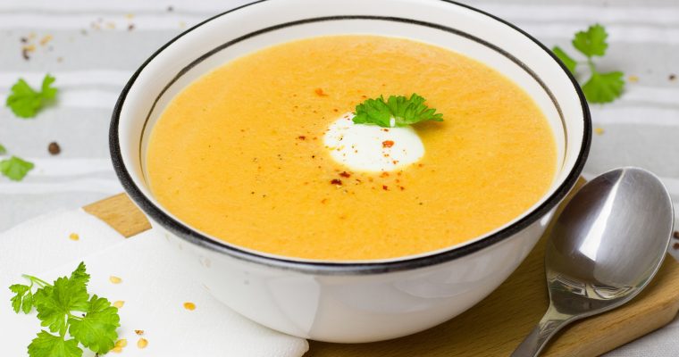 Süßkartoffel-Mango-Suppe