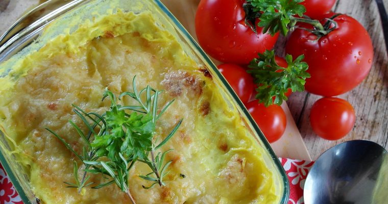 Hähnchengratin mit Pilzen und Mozzarella