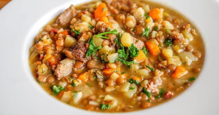 Schwäbische Linsen mit Spätzle