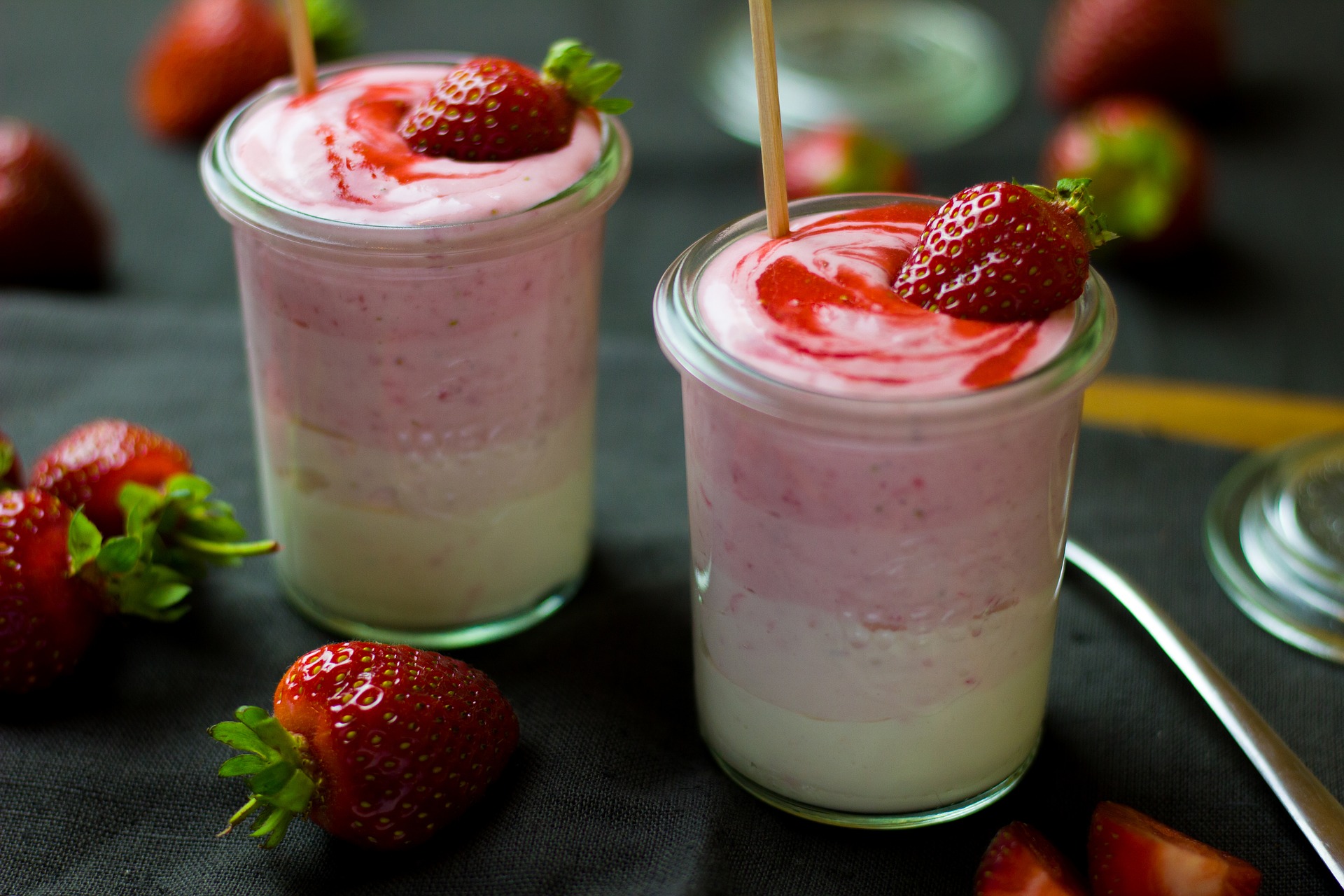 Erdbeer Dessert mit Joghurt